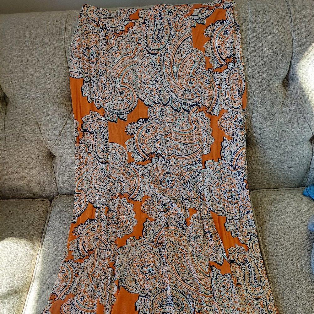 The Limited Paisley Skirt